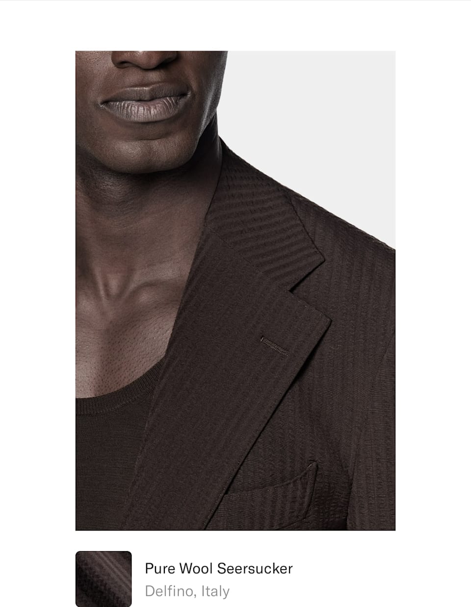 Dark brown suit