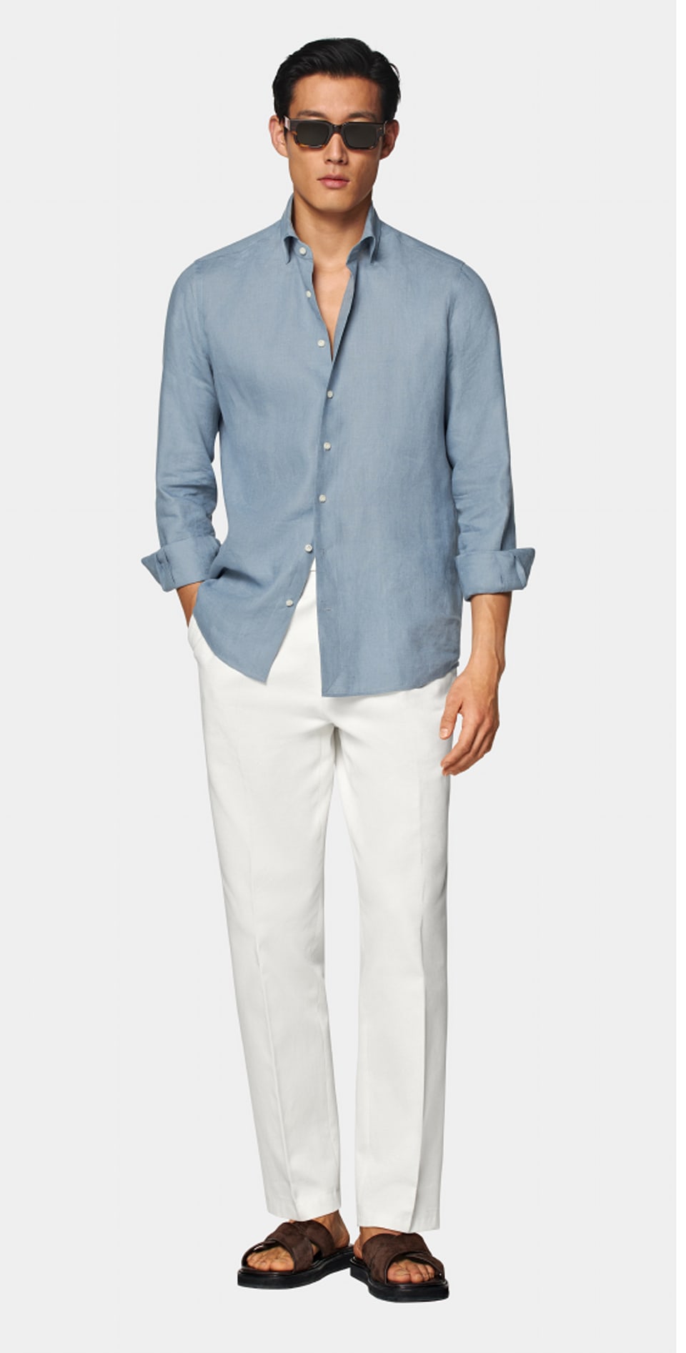 Mid blue shirt