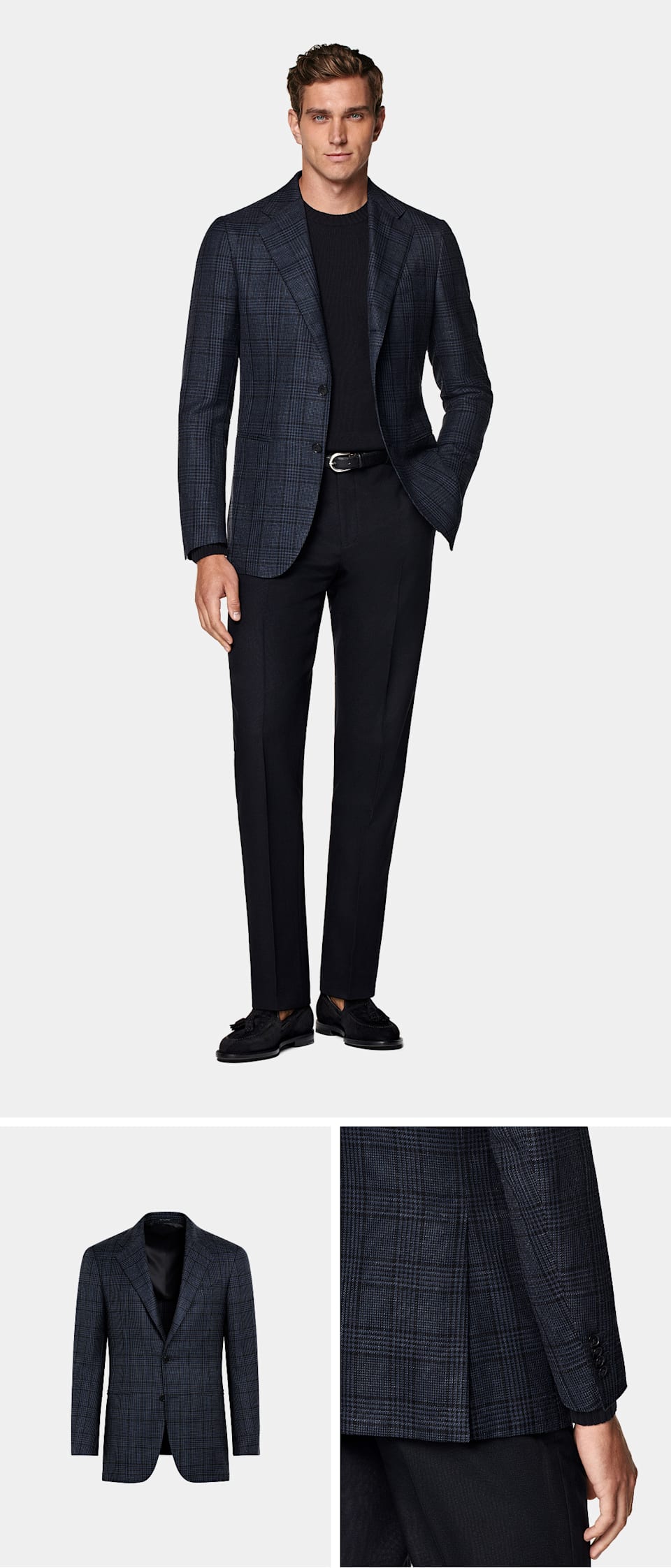 Checked blazer