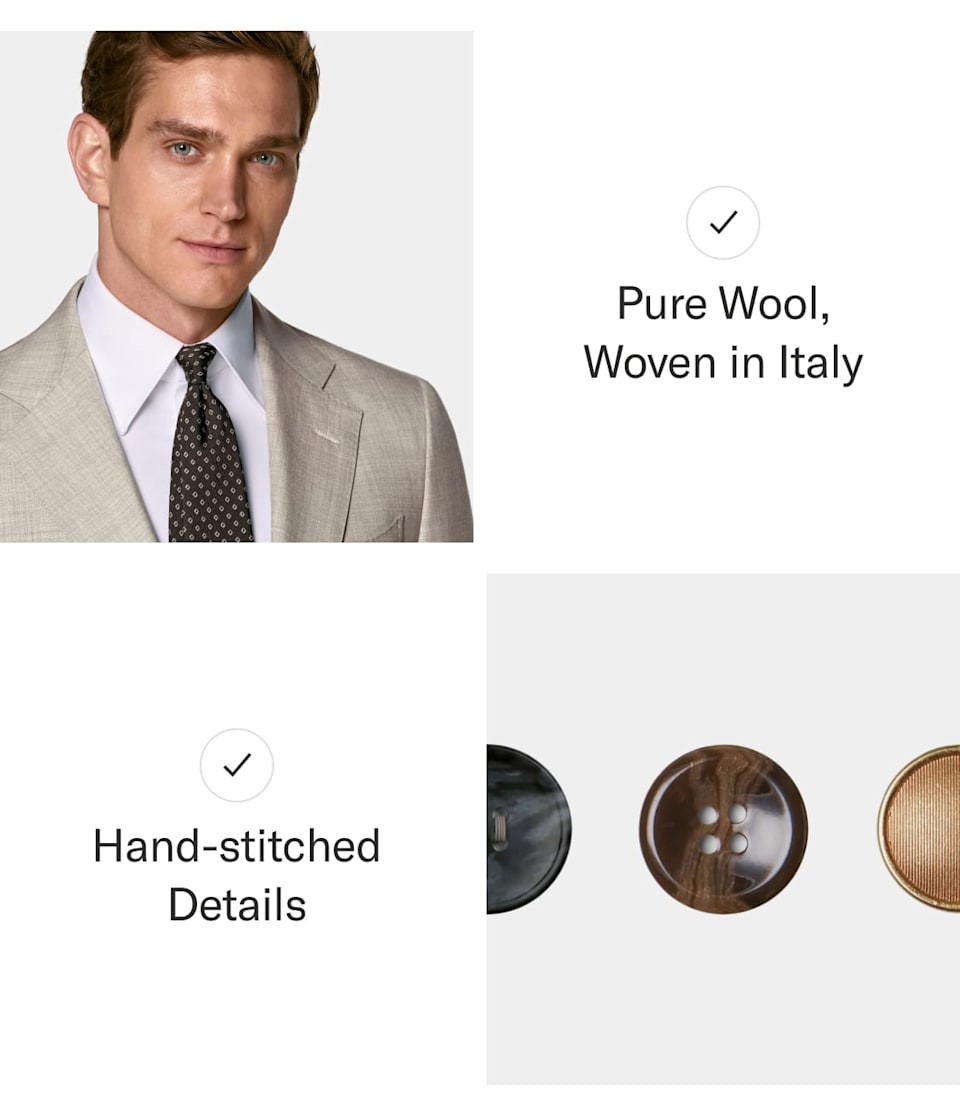 Pure wool and handstitched details