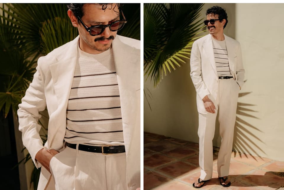 Beige suit