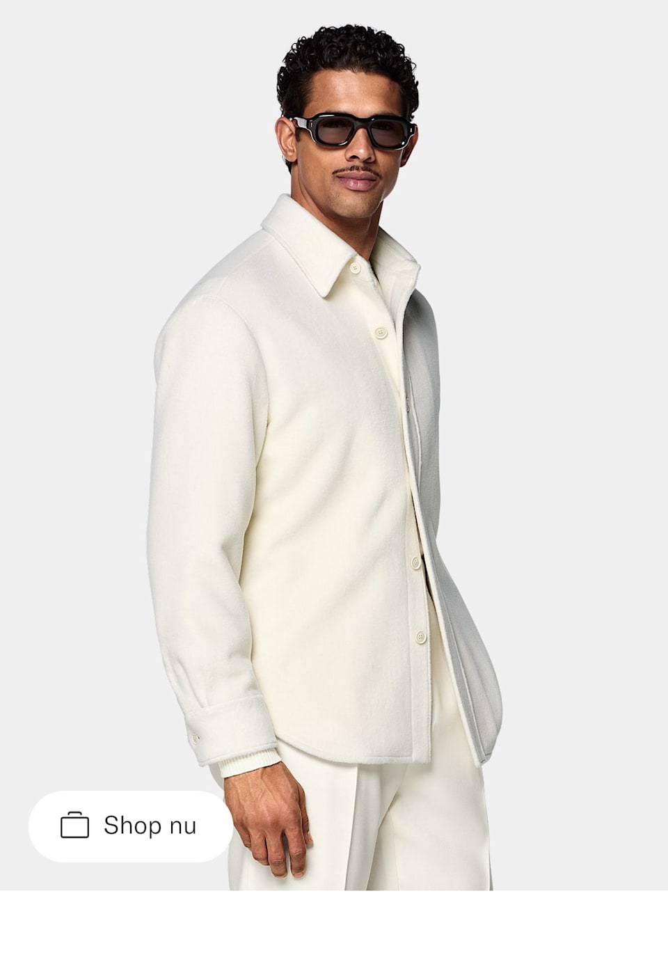 White Wool Shirt
