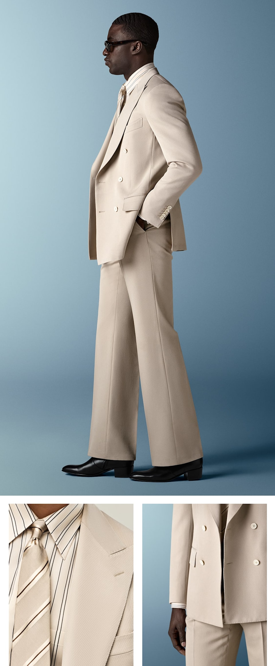 Beige suit
