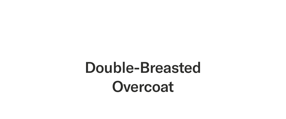 Double-Breasted Overcoat