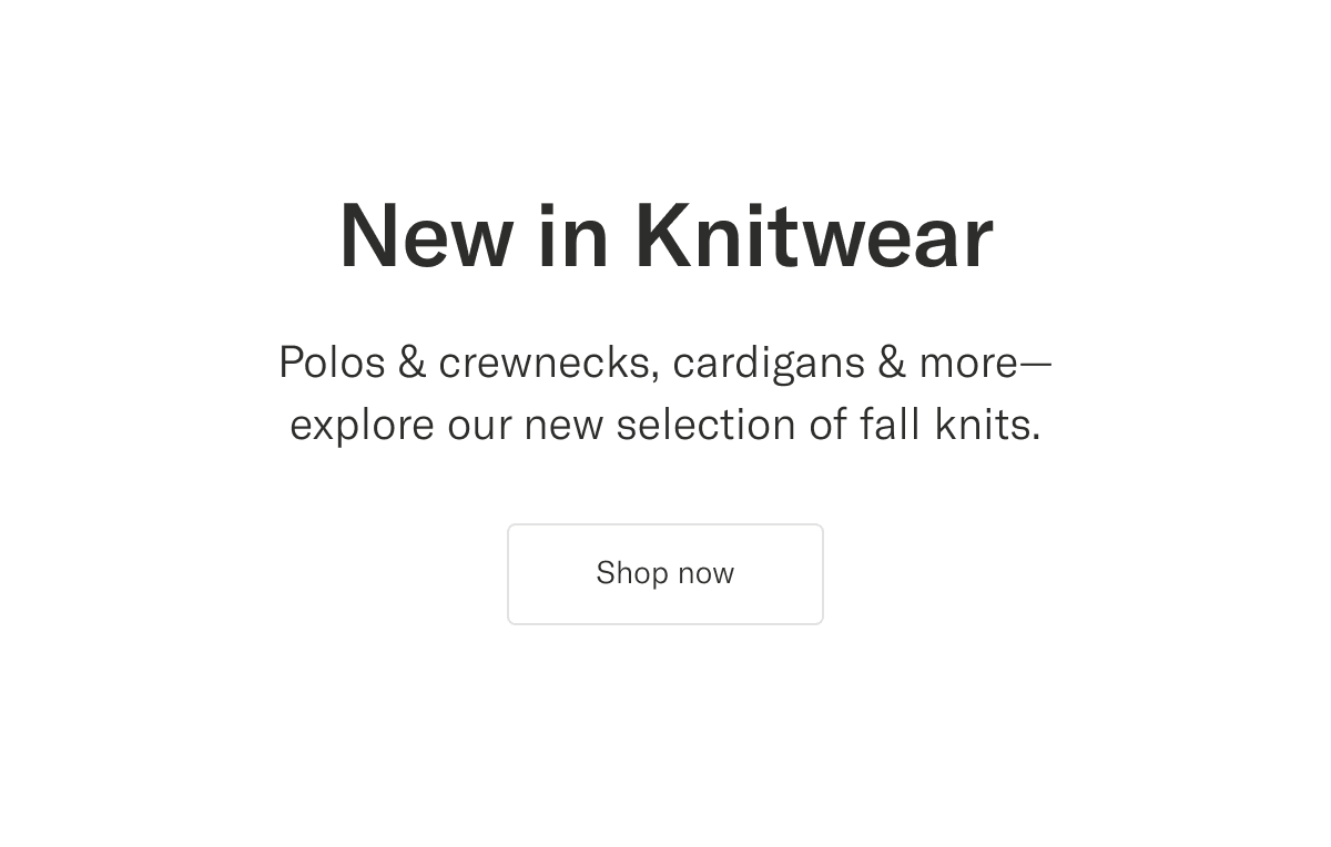 New in Knitwear | Shop now