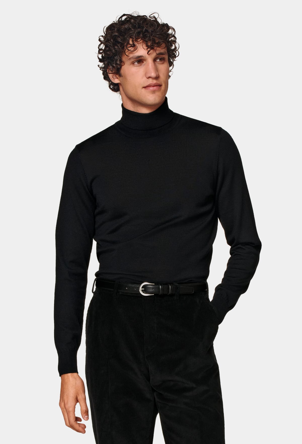 The All-Occasion Black Turtleneck