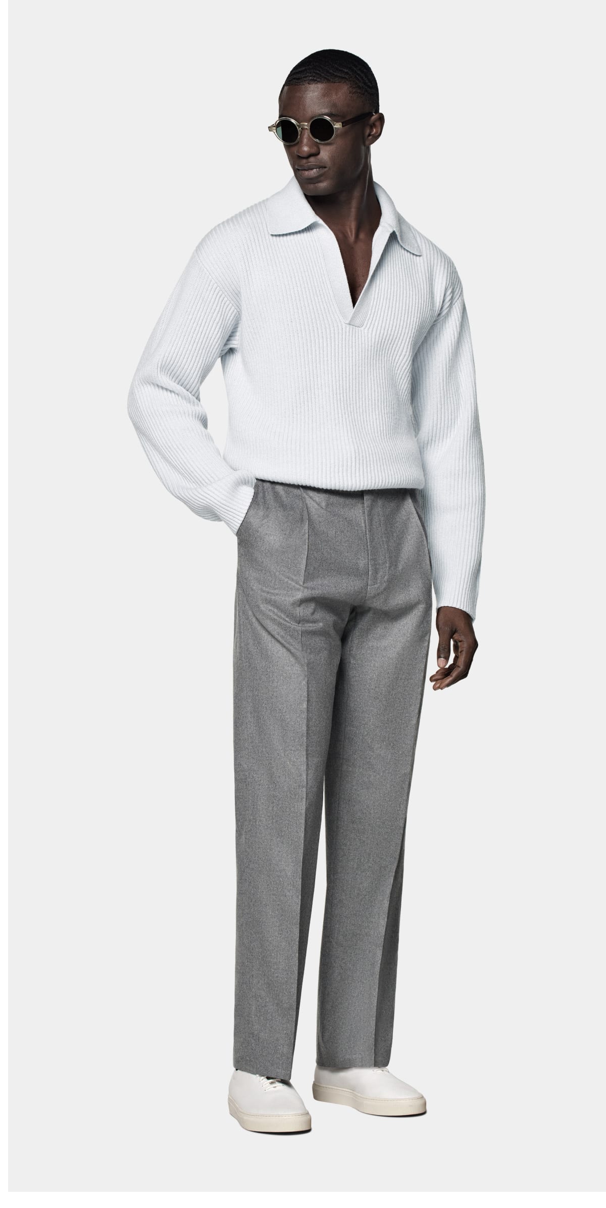 Shop the buttonless polo