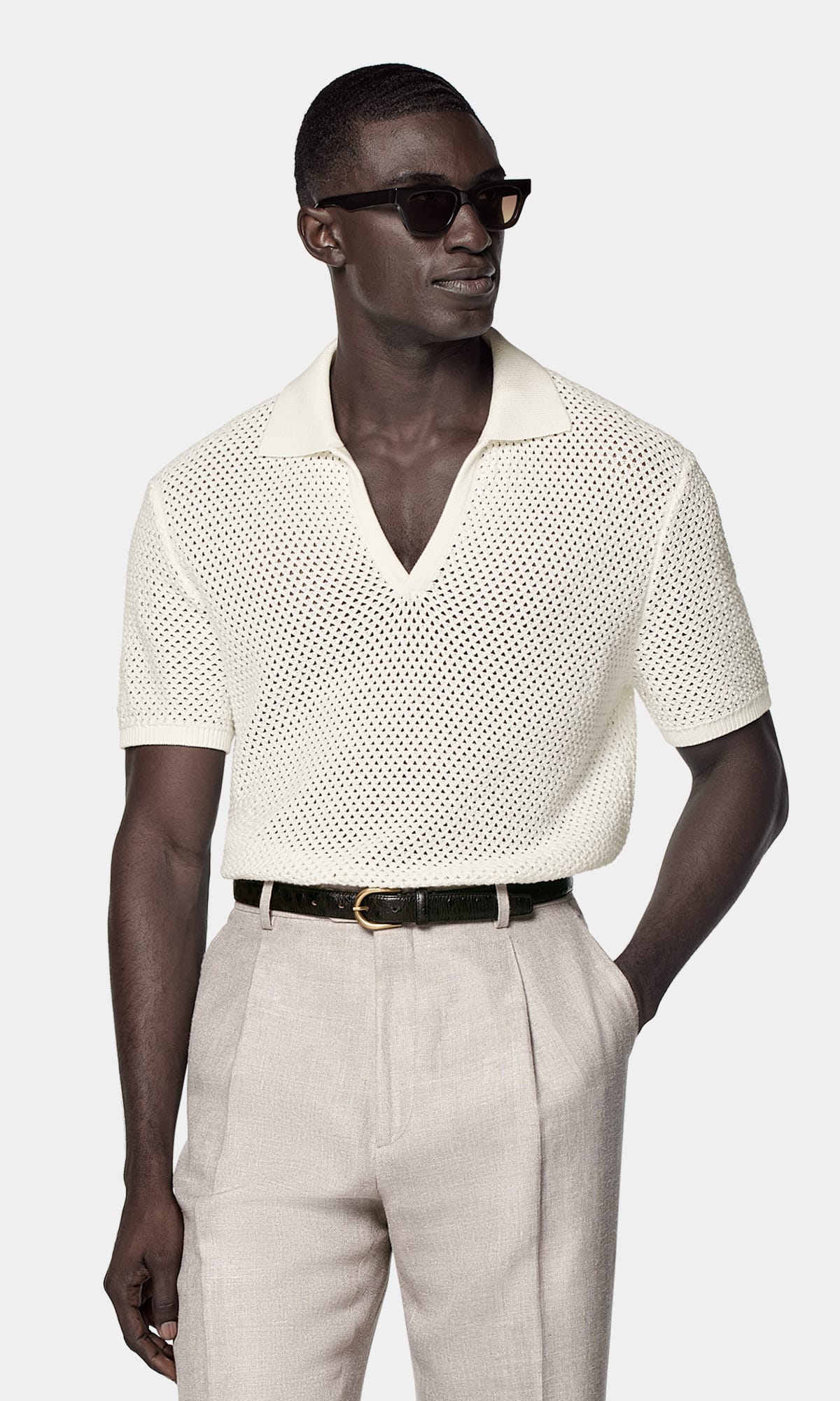 Shop the crochet polo