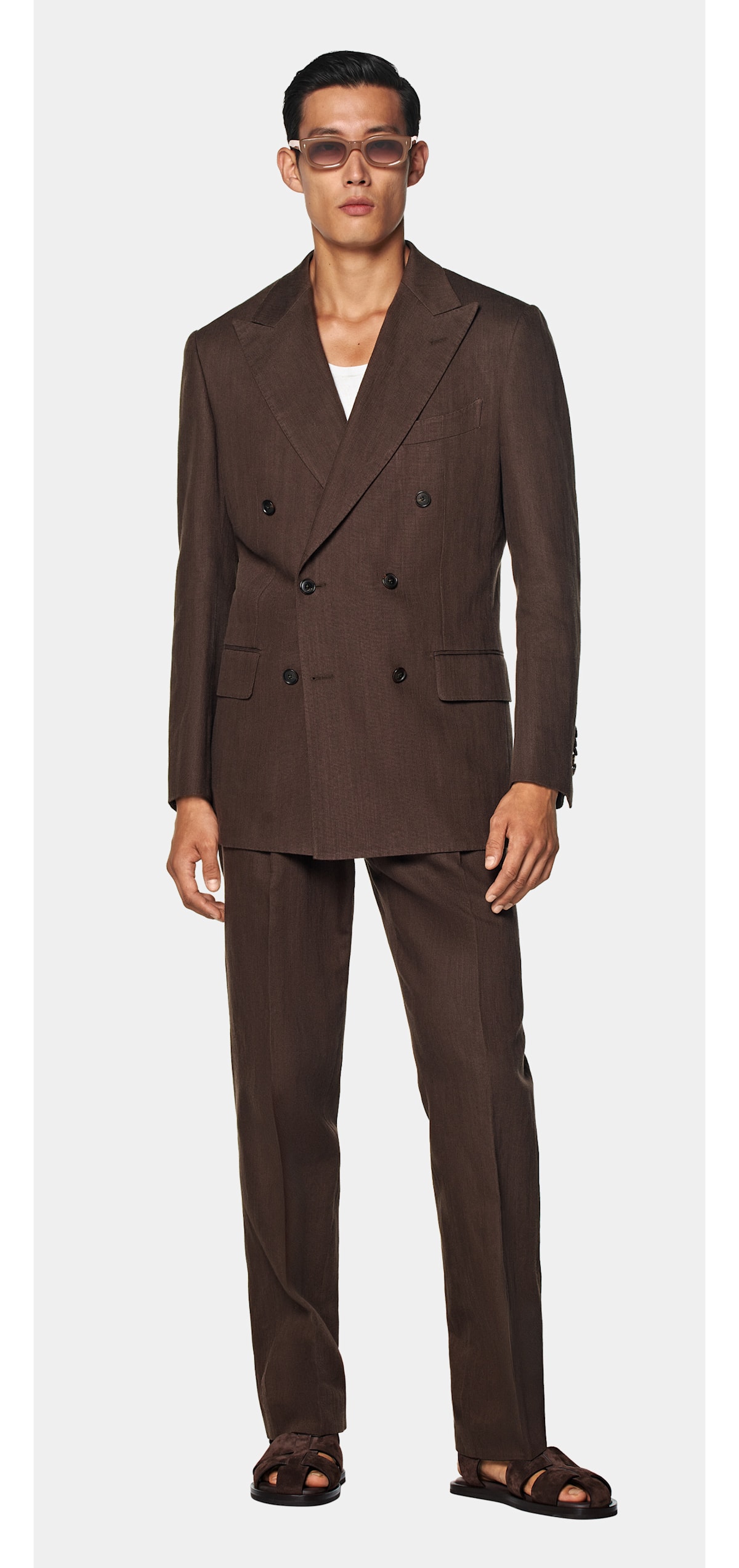 Brown suit