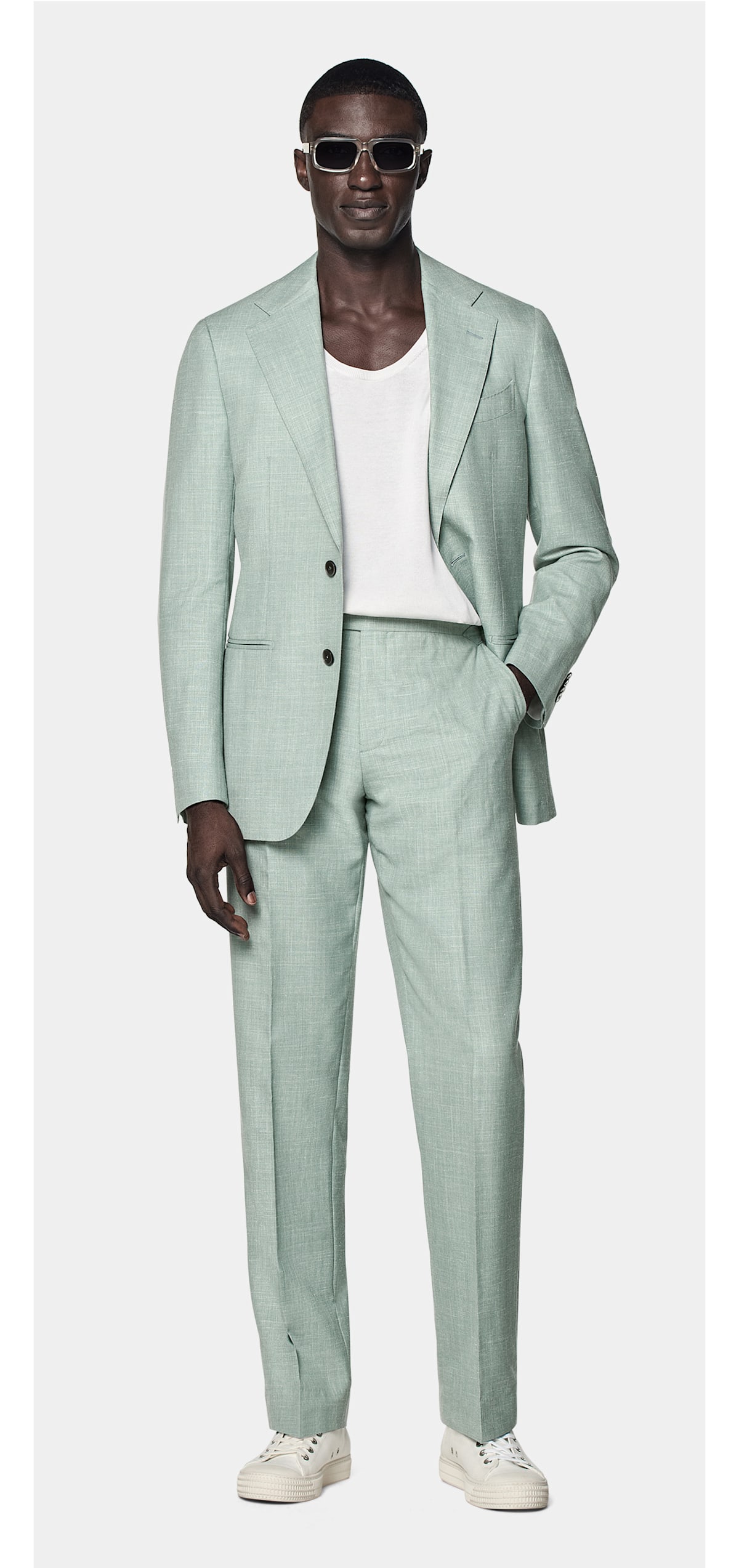 Green suit
