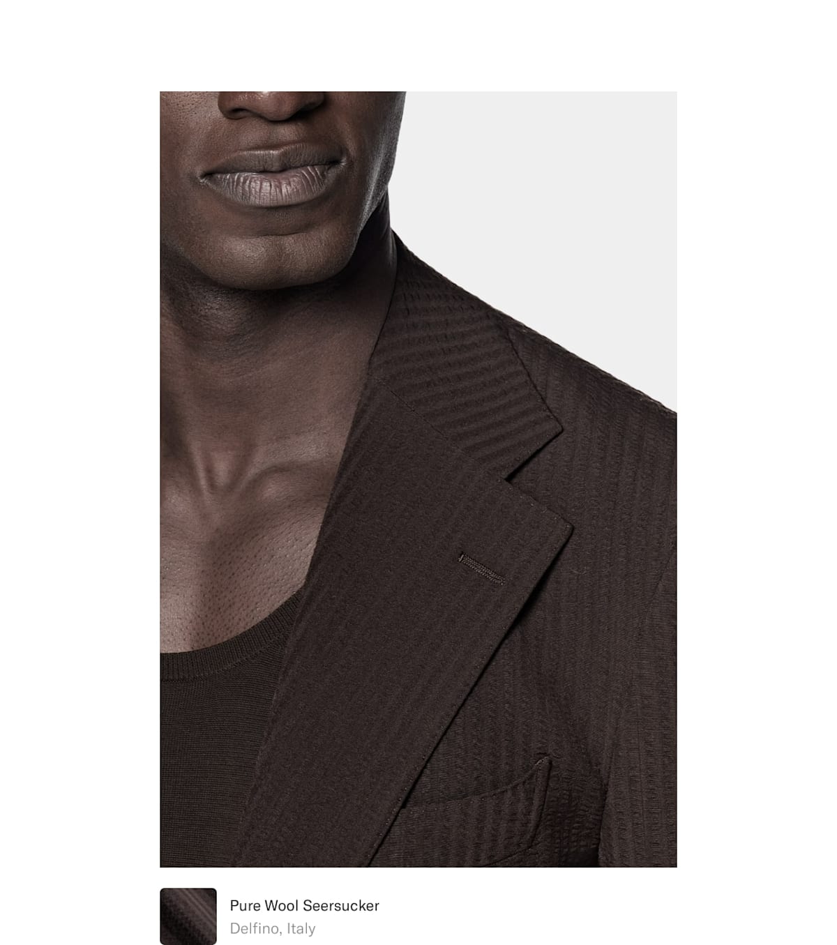 Dark brown suit