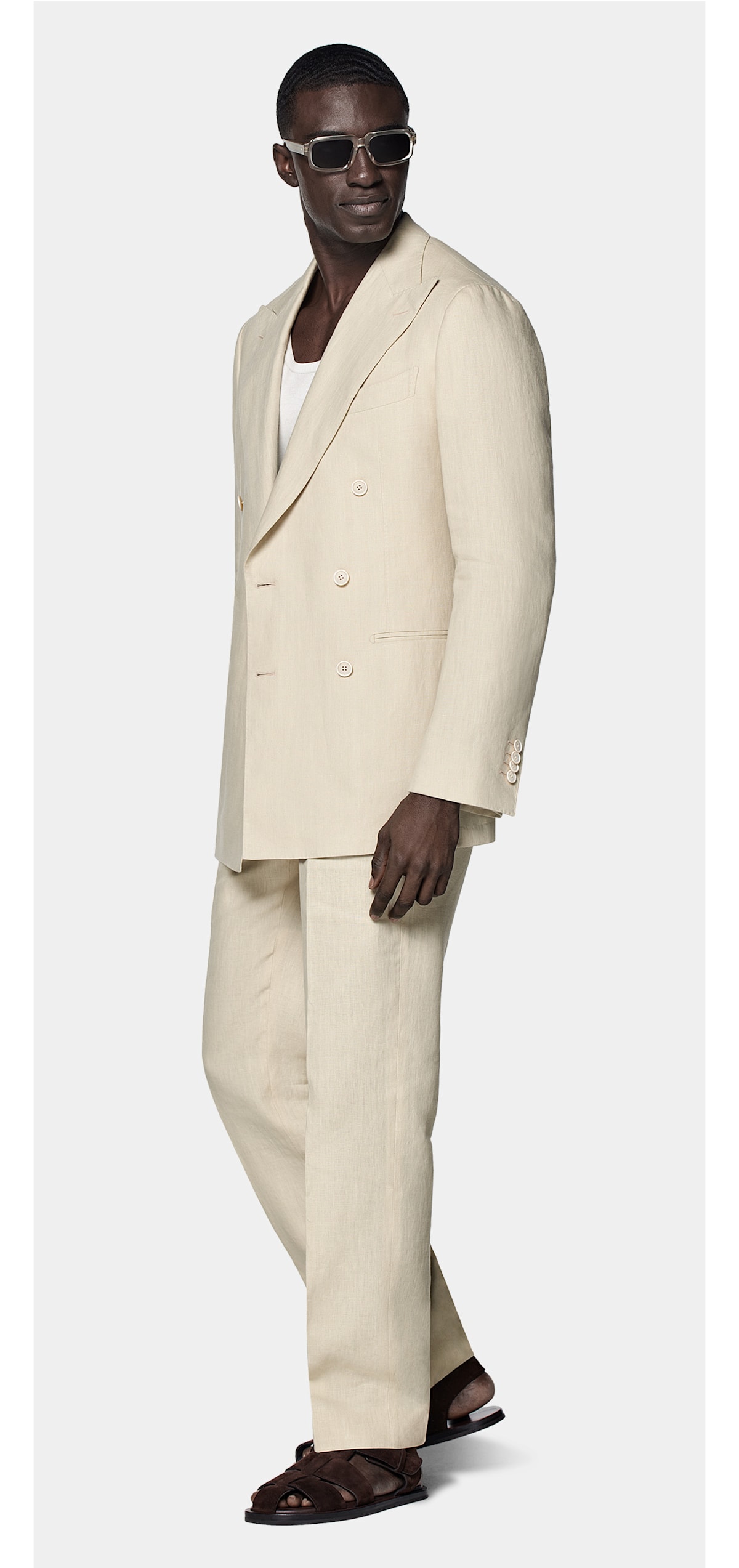 Beige suit