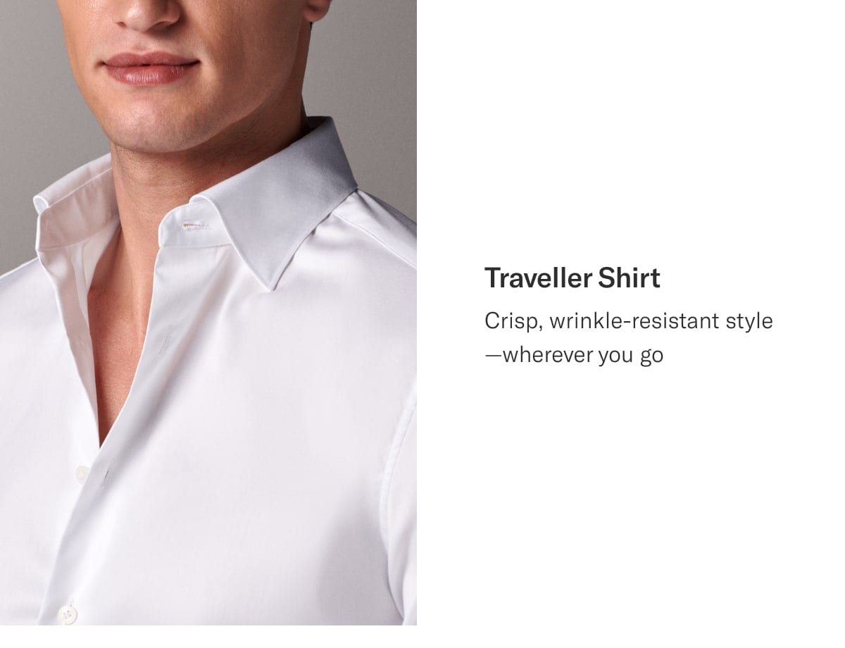 White traveller shirt