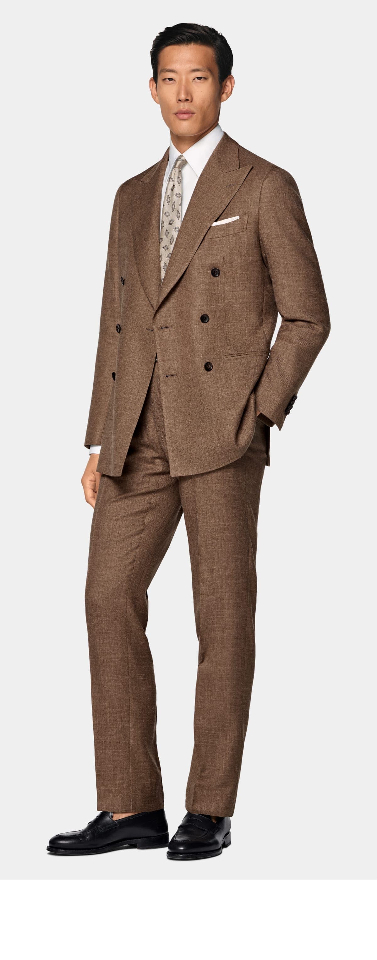 Brown suit