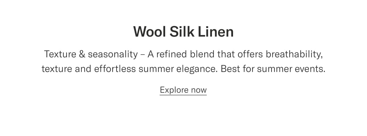 Wool silk linen