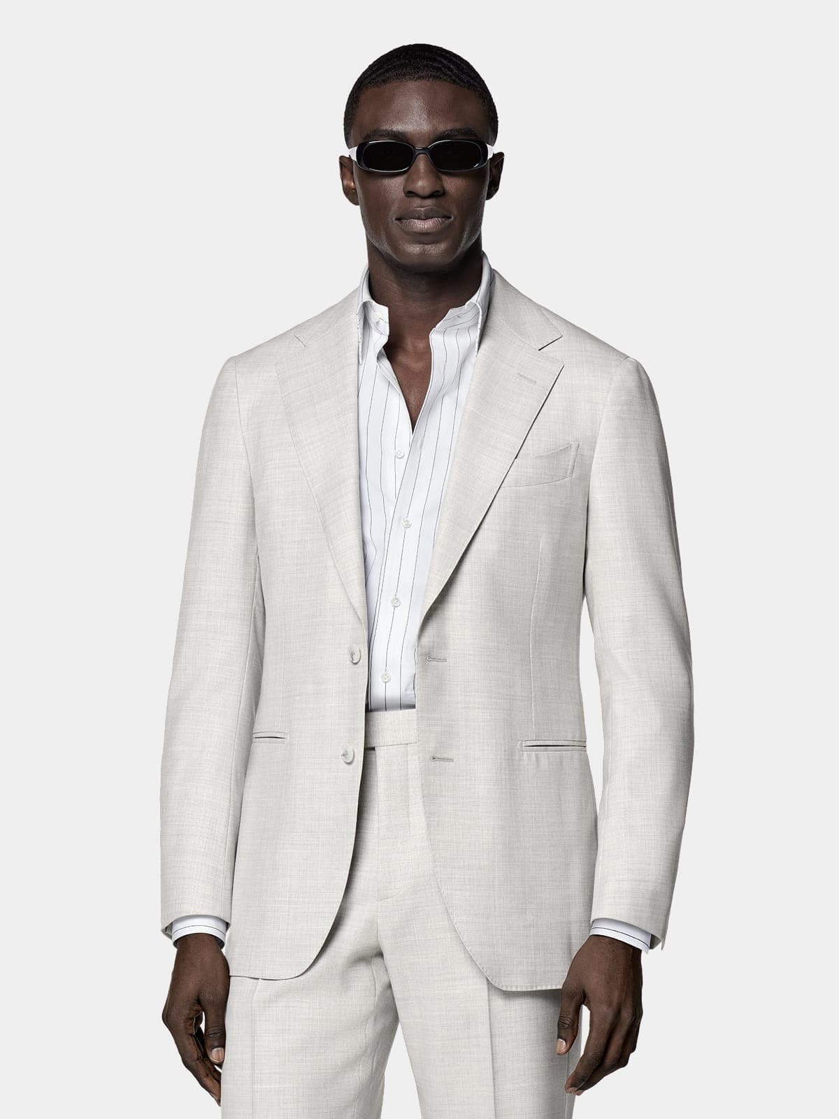 grey suit