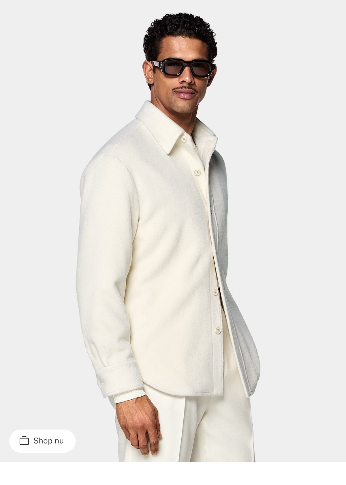 White Wool Shirt