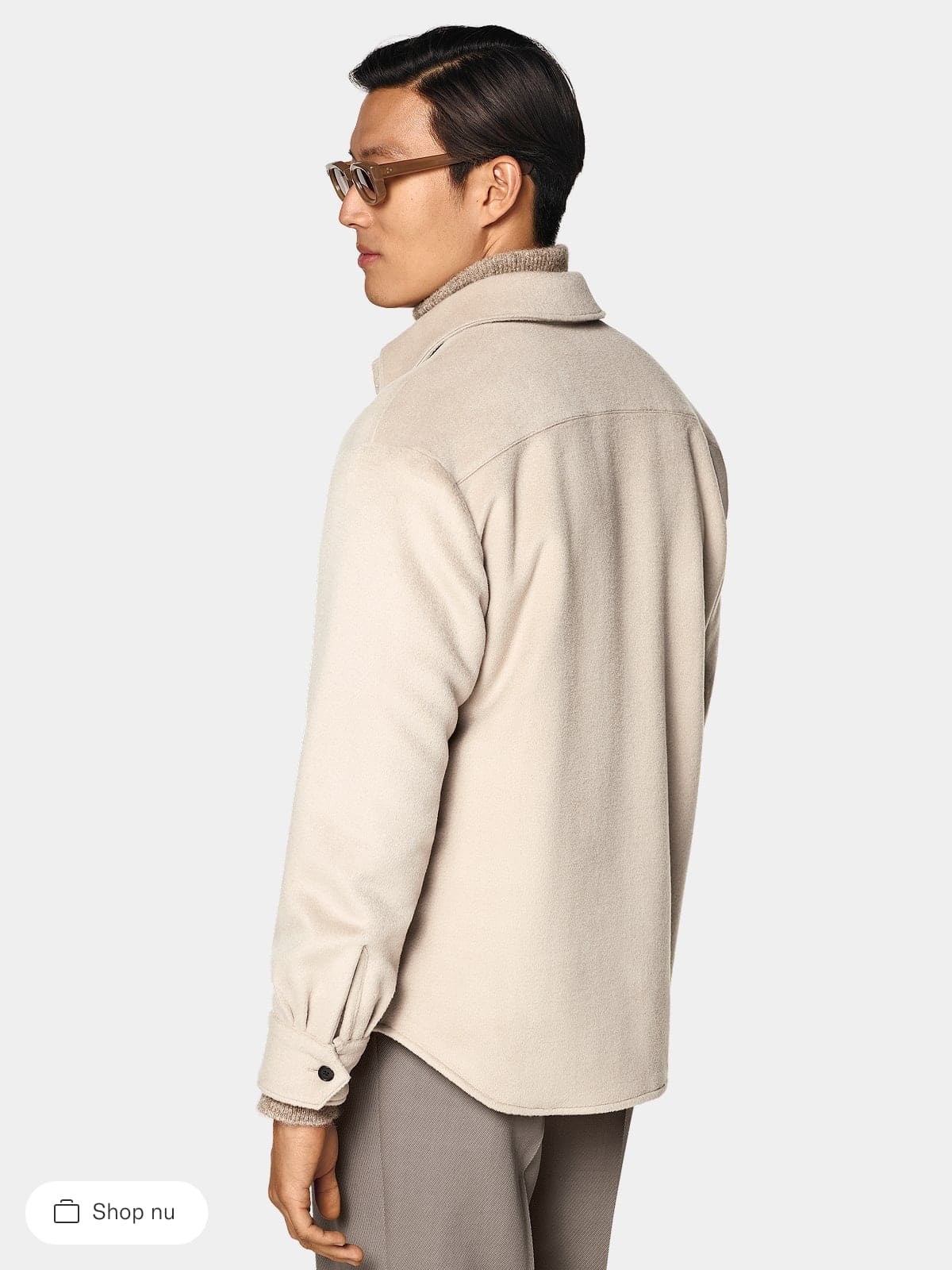 Beige Wool Shirt