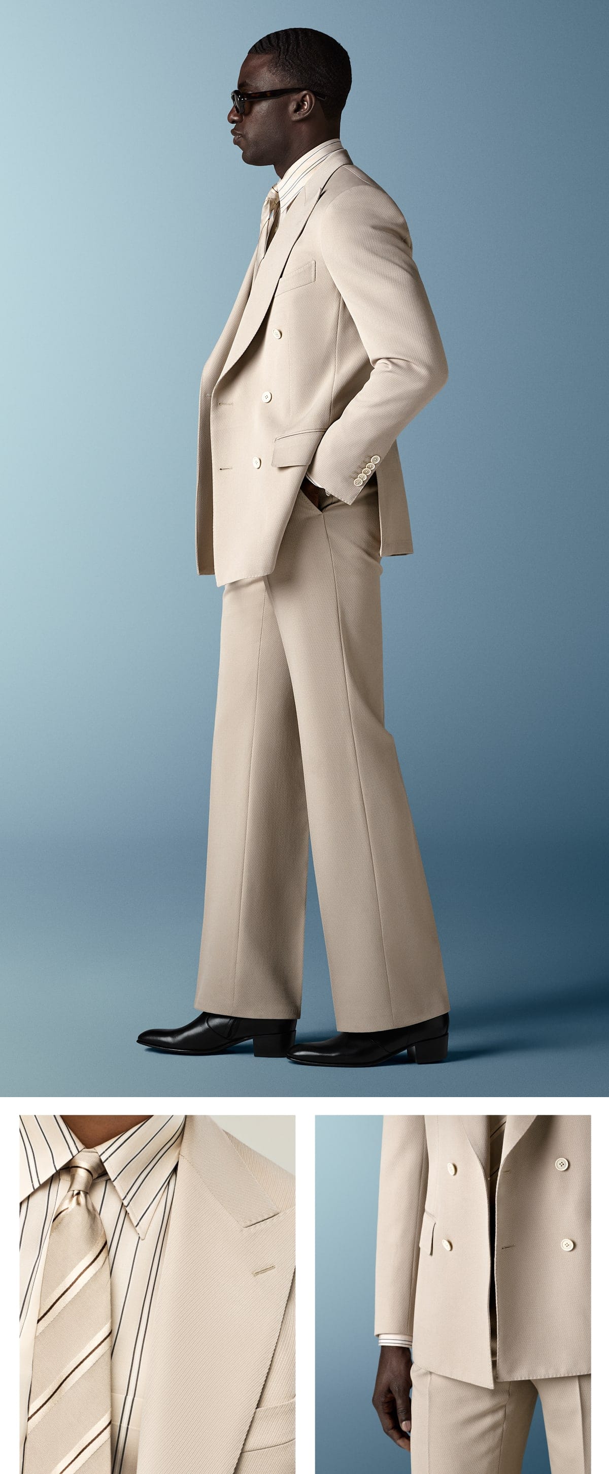 Beige suit